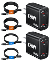 Rottay vista frontal del pack mostrando dos cargadores y cables para potencia inmediata