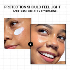 ROUND LAB aplicación en rostro que ofrece protección y acabado natural