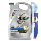 Roundup envase frontal 1.33 gal mostrando su diseño y cobertura hasta 400 sq ft