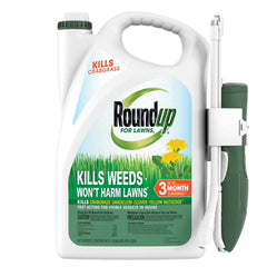 Roundup For Lawns envase frontal mostrando volumen y marca