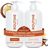 Routine Wellness frontal del pack mostrando champú y acondicionador para volumen