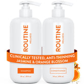 Routine Wellness set frontal con botellas y fragancia que aporta volumen