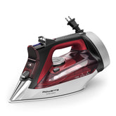 Rowenta Focus Excellence vista frontal y diseño rojo, planchado eficiente