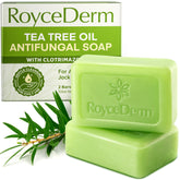 Roycederm barra frontal mostrando forma y etiqueta, limpieza efectiva