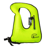 Rrtizan vista frontal del chaleco mostrando diseño y colores neón para seguridad