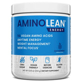 RSP NUTRITION envase AminoLean frente mostrando diseño y beneficio energía limpia