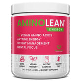 RSP NUTRITION AminoLean frente del envase mostrando diseño y beneficio de energía limpia