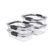 Rubbermaid Brilliance frente empaquetado mostrando conjunto completo y organización