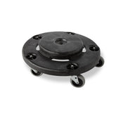Rubbermaid BRUTE Dolly frontal mostrando ajuste seguro y manejo fácil