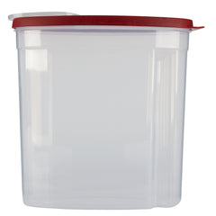 Rubbermaid detalle de tapa dual que facilita quitar y sellar con seguridad