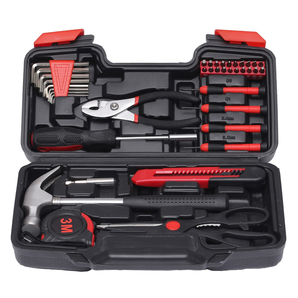 RVOGJP front packaging view showing compact toolbox and included tools for quick repairs