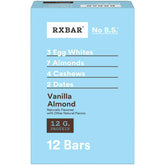 RXBAR vista frontal de la caja mostrando diseño y cantidad