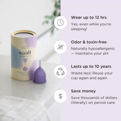 saalt comparación de tallas Small y Regular para elegir según flujo