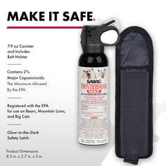 SABRE Frontiersman MAX primer plano de boquilla para liberación rápida y precisa