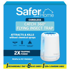 Safer front view of trap showing discreet design and quiet operation