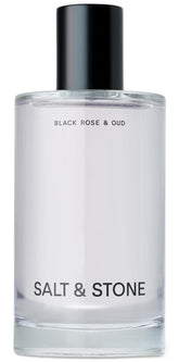 Salt & Stone frasco frontal Black Rose & Oud mostrando diseño elegante