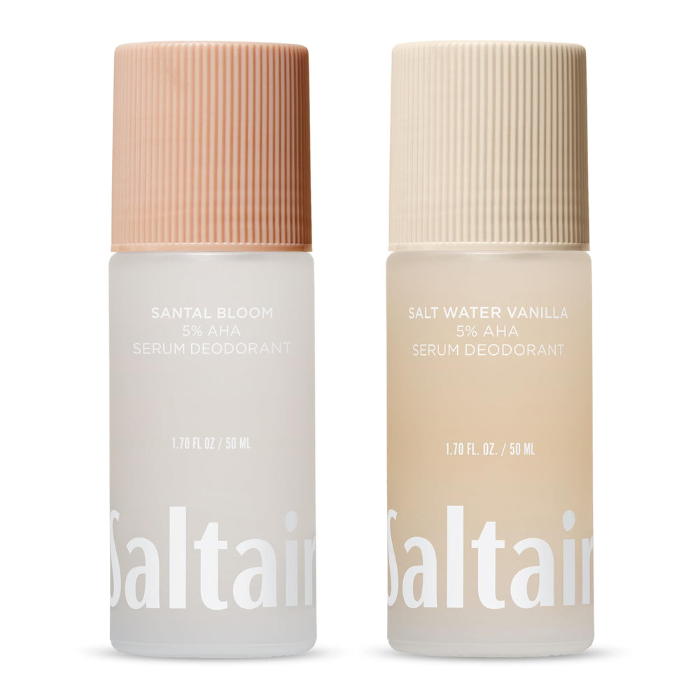 Saltair frasco frontal del sérum desodorante 5% AHA, protege y suaviza