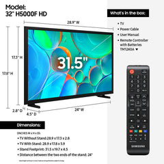 Samsung televisor vista lateral perfil delgado que ahorra espacio y mejora estética