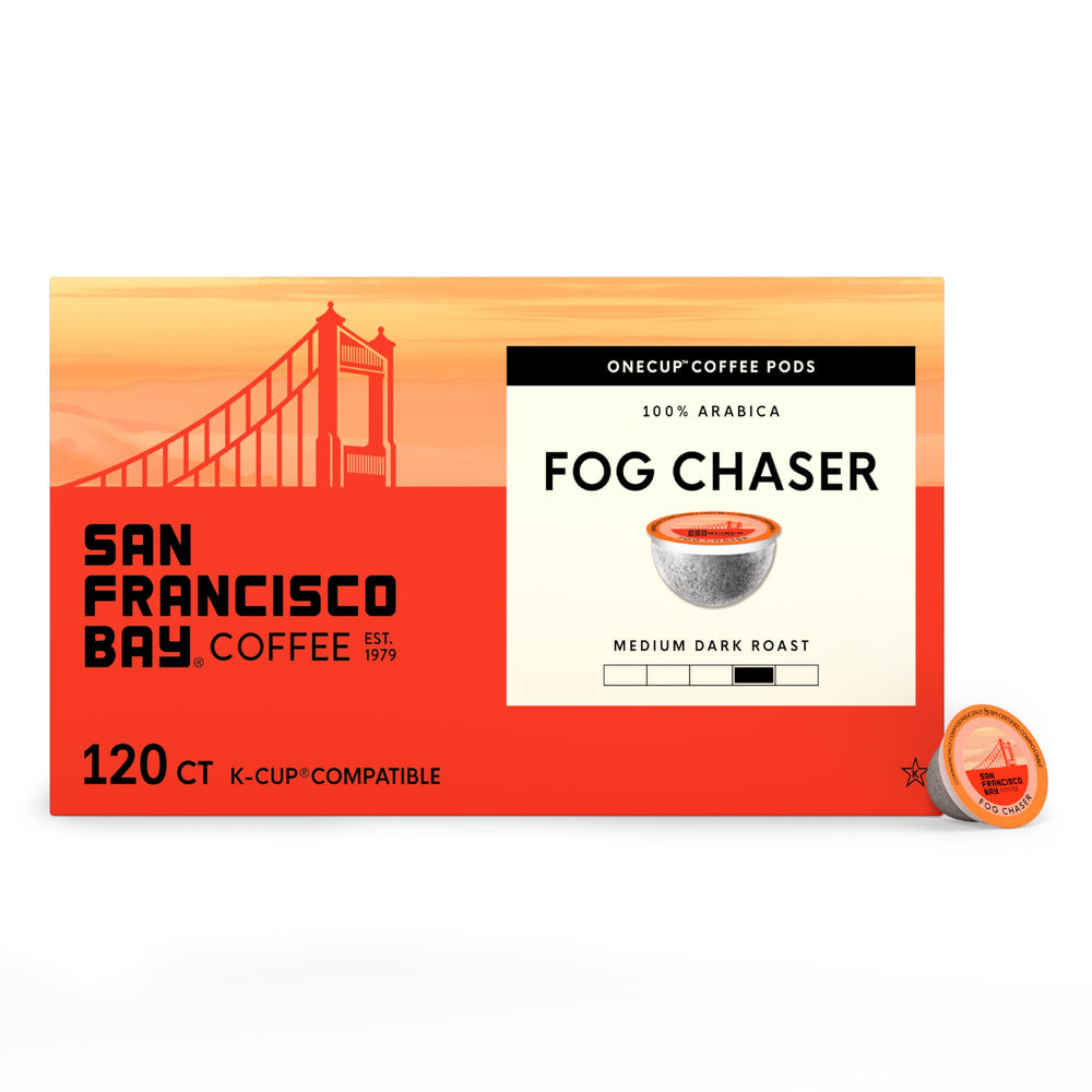 SAN FRANCISCO BAY paquete Fog Chaser frontal mostrando 120 cápsulas y beneficios