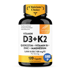 Sandhu's frasco frontal mostrando 120 cápsulas y presentación clara
