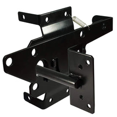 SANKINS pestillo frontal de acero negro mostrando robustez y seguridad