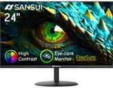SANSUI pantalla frontal mostrando texto nítido para productividad