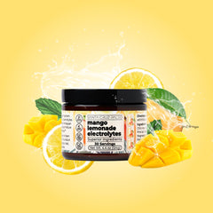 Santa Cruz Paleo polvo amarillo mostrando textura fina y disolución rápida