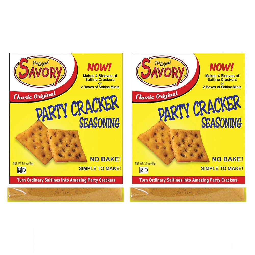 Savory Fine Foods vista frontal del pack de 2 que muestra el empaque atractivo