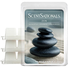 ScentSationals paquete frontal mostrando 24 cubos y aroma claro