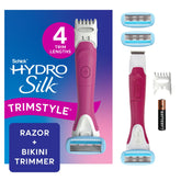 Schick Hydro Silk frontal del empaque mostrando el kit y beneficios