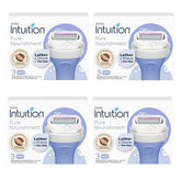 Schick Intuition recambios 12 unidades frente paquete, hidratación fácil