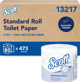 Scott Professional paquete frontal 80 rollos mostrando cantidad y ahorro