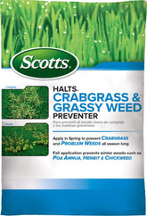 Scotts empaque frontal muestra producto y cobertura hasta 5,000 ft²
