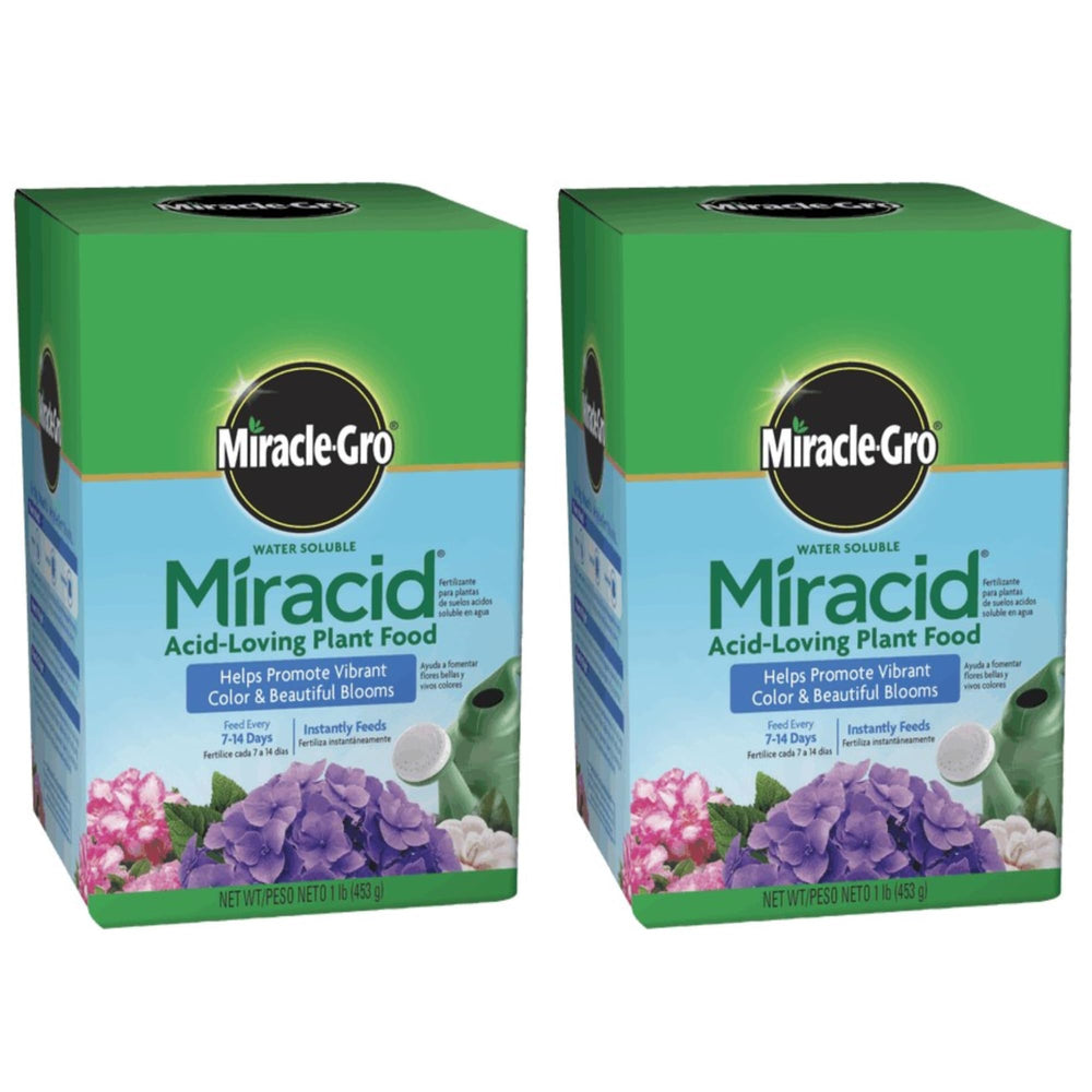 Scotts Miracle-Gro caja frontal mostrando formato de 1 libra y beneficios rápidos