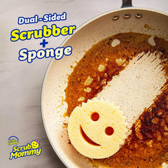 Scrub Daddy detalle de la fibra abrasiva que elimina restos sin rayar