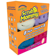 Scrub Daddy primer plano de espuma suave que absorbe y mantiene forma