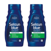 Selsun Blue vista frontal del pack de 2 ofreciendo control de caspa y hidratación