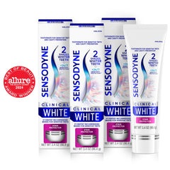 Detalle del envase Sensodyne con diseño y marcado de protección para sensibilidad