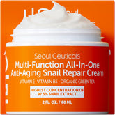 SeoulCeuticals envase frontal mostrando diseño y nombre con beneficios hidratantes
