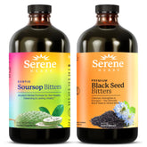 Serene Herbs pack frontal mostrando las dos botellas y su presentación clara y natural