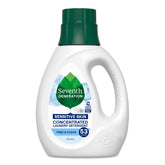 Seventh Generation frente de envase 40 oz mostrando etiqueta y beneficio de limpieza segura