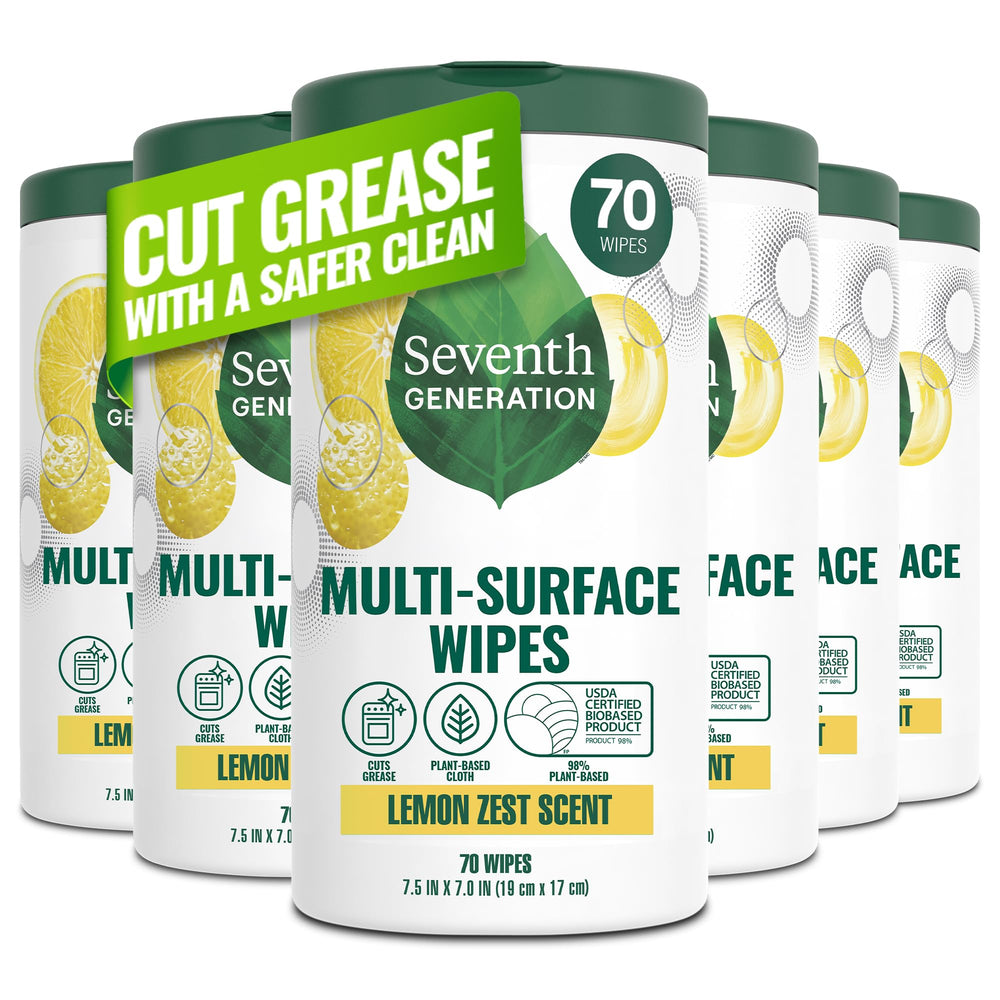 Seventh Generation pack frontal mostrando diseño y cantidad, solución práctica