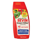 Sevin envase frontal muestra 32 oz y protección versátil