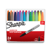 Sharpie frontal del empaque 24 unidades mostrando variedad y conveniencia