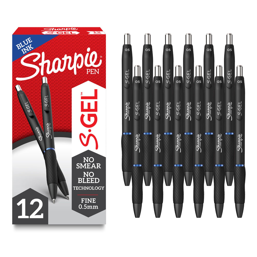 Sharpie S-Gel imagen frontal del paquete mostrando diseño profesional y cantidad