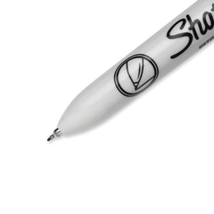 Tinta Sharpie en papel mostrando líneas nítidas y secado rápido