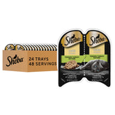 Sheba vista frontal del paquete Perfect Portions Cuts pavo, conveniencia inmediata