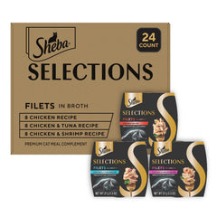 Sheba frontal packaging mostrando variedad y conveniencia