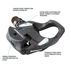 SHIMANO detalle del muelle para un enganche más suave y liberación fácil