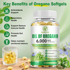 SIGNILIFE comparación de tamaño de softgel en la mano para dosificación